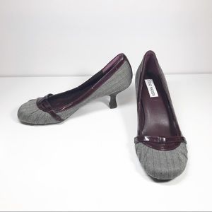 Steve Madden gray school girl kitten heels